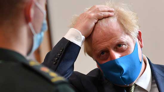 Boris Johnson in pandemie