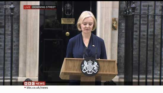 Liz Truss demisie bbc